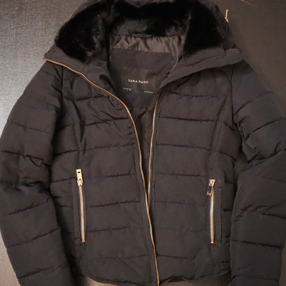 ZARA Basics Black Coat - Women’s - Picture 3 of 3